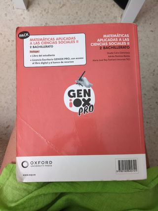 Matemáticas Aplicadas CC. Sociales II 2º Bachil...