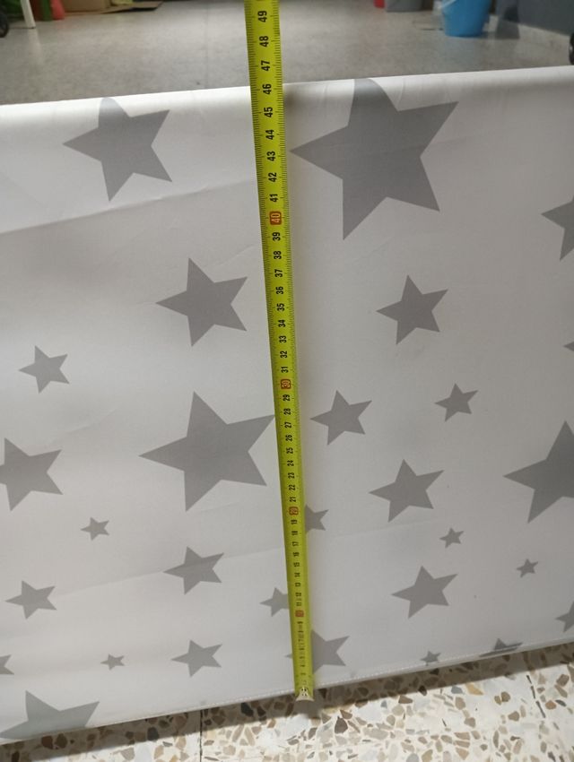 Barrera Cuna Bebé - Estrellas Grises