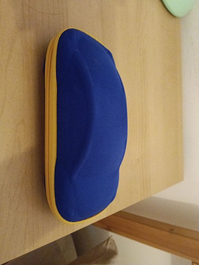 Custodia occhiali blu & gialla