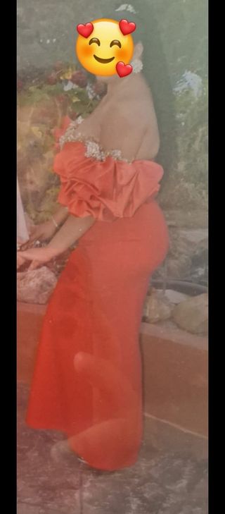 Vestido rojo fiesta - Talla M