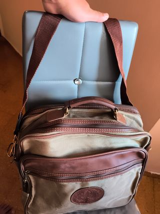 Bolso viaje beige-marrón