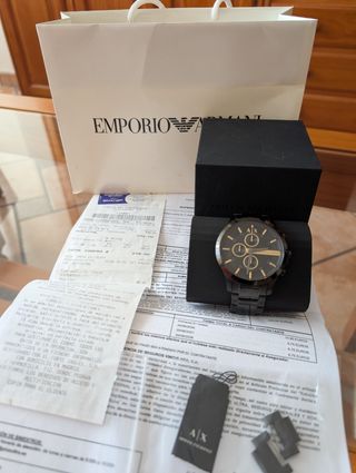 Reloj Armani Negro/Dorado