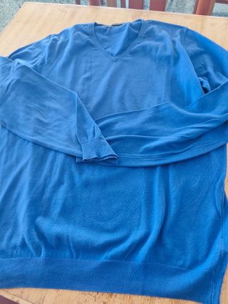 Jersey Massimo Dutti azul talla L