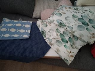 Funda nórdica infantil estrellas grises