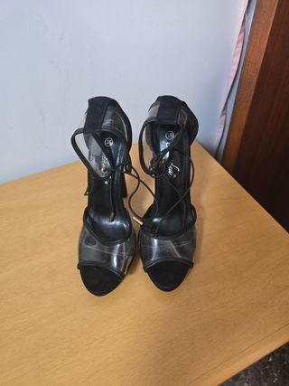 Zapatos tacón negros 36