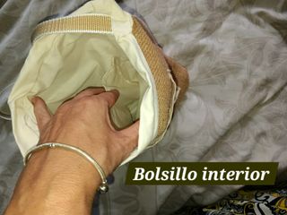 Bolso bandolera arpillera