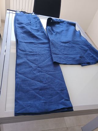 Elena Casali - Completo Lino Blu