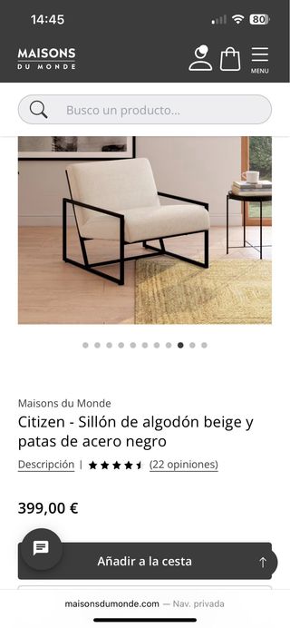 Butaca NUEVA Maisons du Monde