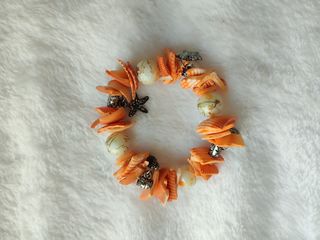 Pulsera conchas naranja