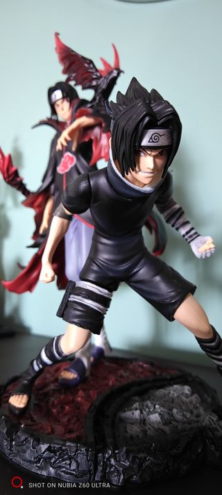 Figure Uchiha Itachi e Sasuke Statua 32 cm NARUTO