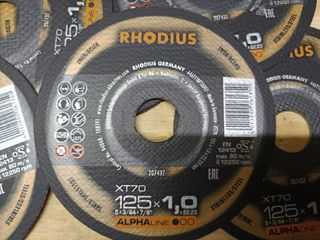 Lote 9 discos corte amoladora 125x1,0mm