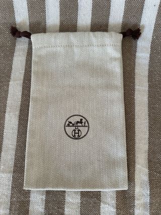 Copertina beige Hermes - Lino, spina di pesce beige.