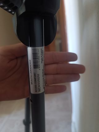Muletas negras de adulto 
