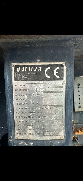 Elevadora tijera MATILSA MAT-10D