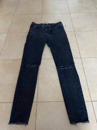 Jeans tiro medio/alto 