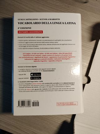 Il vocabolario della lingua latina. Latino-italian