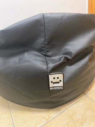 Sillon/Puff Gamer Rojo&Negro - Piel Sintética