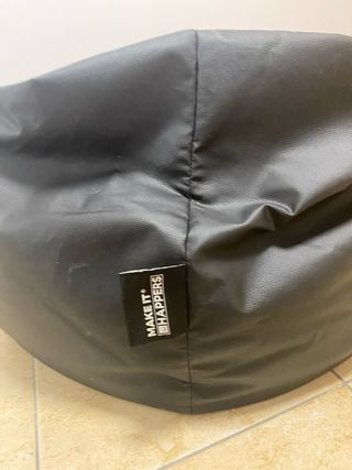 Sillon/Puff Gamer Rojo&Negro - Piel Sintética
