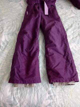 Mono esquí niño morado talla 10 años