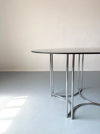 Mesa de cristal vintage