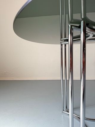 Mesa de cristal vintage