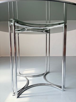 Mesa de cristal vintage