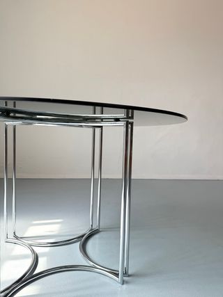 Mesa de cristal vintage