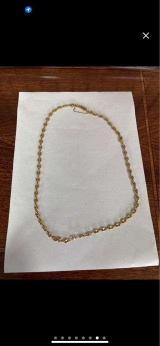 Cadena de calabrote MACIZA oro 18k 18 k 18ktl