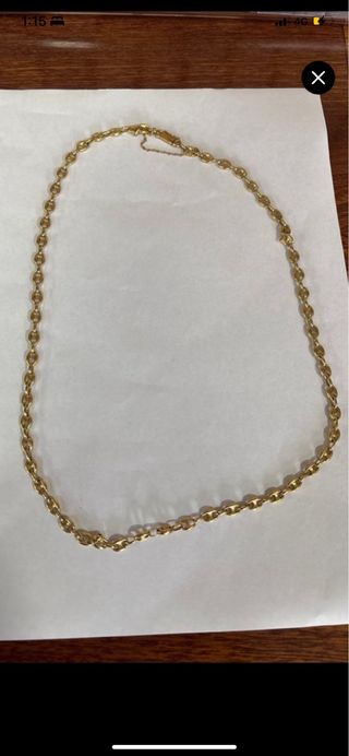 Cadena de calabrote MACIZA oro 18k 18 k 18ktl