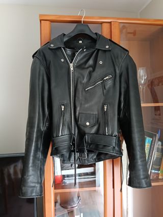 Chaqueta cuero moto