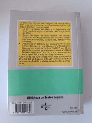 Codigo civil/ Civil Code (Biblioteca de textos ...