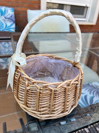 Cesto mimbre boda - Beige