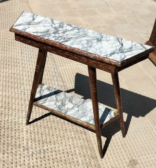 Mesa consola antigua vintage madera
