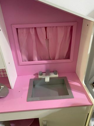 Cocina juguete infantil rosa