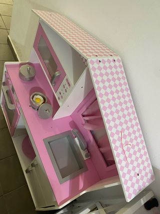 Cocina juguete infantil rosa