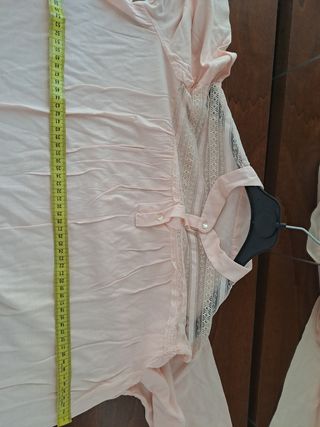 Camicia notte vintage cotone maniche lunghe pizzo