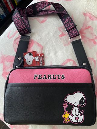 Bolso Peanuts Primark - Negro y Rosa