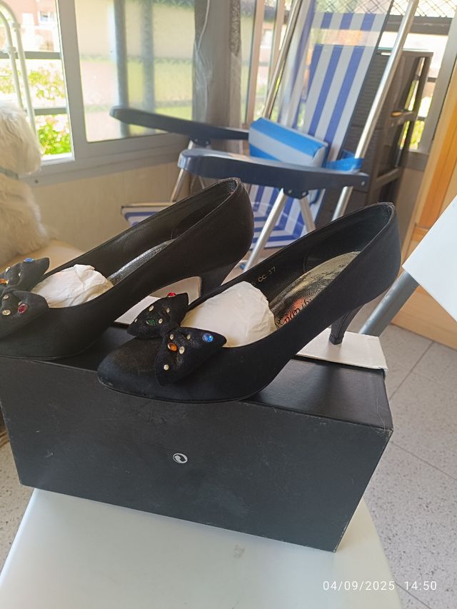 Zapatos negros fiesta talla 37