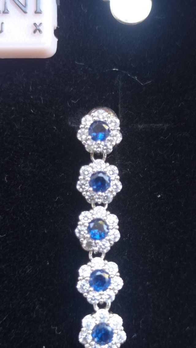 Orecchini Ottaviani blu e argento