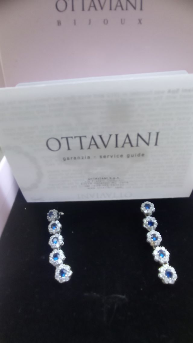 Orecchini Ottaviani blu e argento