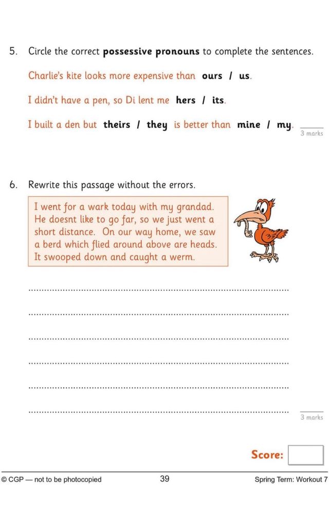 KS2 Year 4 English 10-Minute Weekly Workouts
