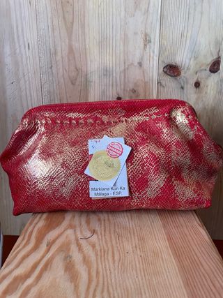 Neceser piel genuina ÚNICO hecho a mano “ KOI” XXL