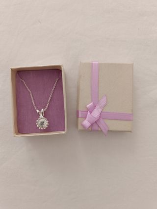 Cadena y colgante de plata