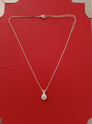 Cadena y colgante de plata