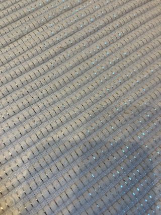 Alfombra Zara Home blanca algodón