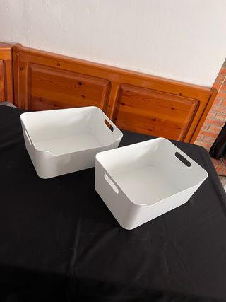2 Cajas Ikea Blancas - Almacenamiento