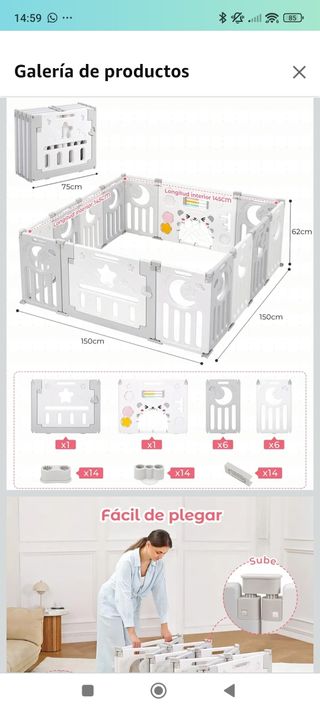 Parque infantil plegable Dripex