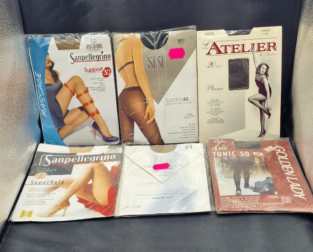 ​Lotto di 5 paia di Collant Nuovi, Taglia 4 (XL)