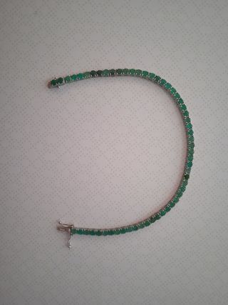 Bracciale tennis smeraldi