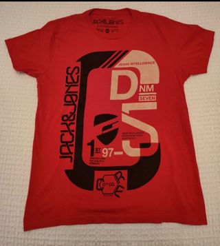 3 Camisetas Jack & Jones: Roja, Blanca y Amarilla